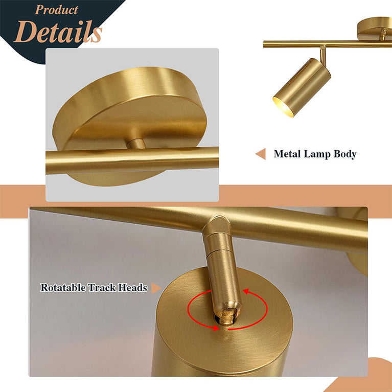 BOKT Mid Century Modern 2-Lights LED Track Lighting