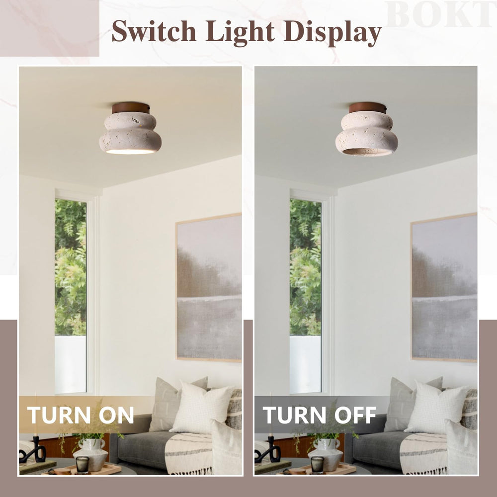 BOKT Wabi-Sabi Semi Flush Mount Ceiling Light (BPC017)