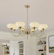 BOKT French Chandelier 8-Lights Large Dining Room Gold Chandelier（BPC017）