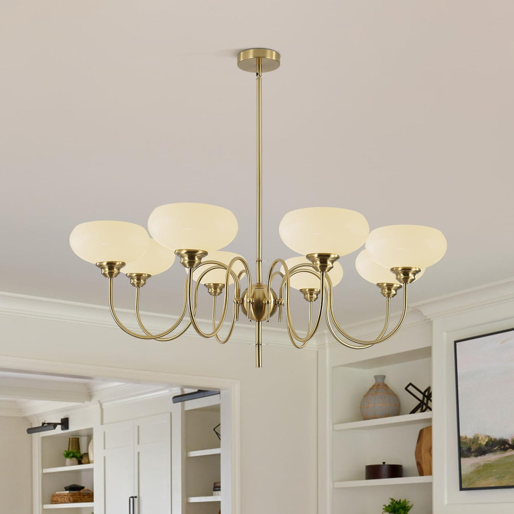 BOKT French Chandelier 8-Lights Large Dining Room Gold Chandelier（BPC017）