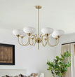 BOKT French Chandelier 8-Lights Large Dining Room Gold Chandelier（BPC017）