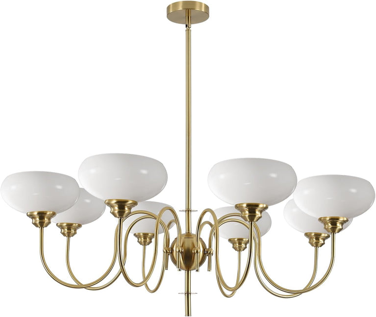 BOKT French Chandelier 8-Lights Large Dining Room Gold Chandelier（BPC017）