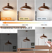 BOKT Nordic Vintage Wood Pendant Light  LED Dimmable for Kitchen Island (BPC015)