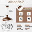 BOKT Nordic Vintage Wood Pendant Light  LED Dimmable for Kitchen Island (BPC015)