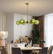 BOKT 6-Light Green Glass Ball Pendant Light （BPC018）