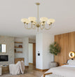 BOKT French Chandelier 8-Lights Large Dining Room Gold Chandelier（BPC017）