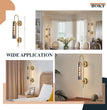 BOKT Plug-In or Hardwired Wall Sconce with Smoke Gray Glass, Mid Century Modern Gold 1-Light Fixture for Bedroom and Bathroom