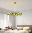 BOKT 6-Light Green Glass Ball Pendant Light （BPC018）
