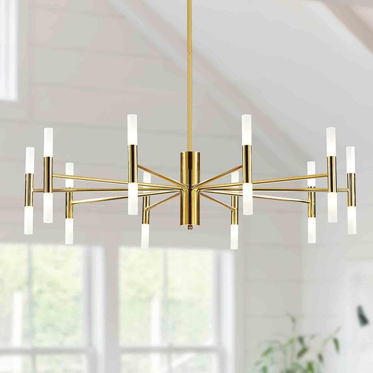 BOKT Vintage Large 20-Lights LED Sputnik Chandelier